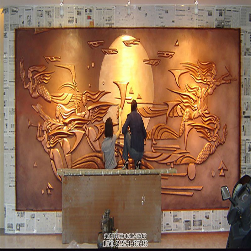 景观艺术铜屏风雕塑-欧式风格常用-房地产展品-金属铜屏风景观铜雕