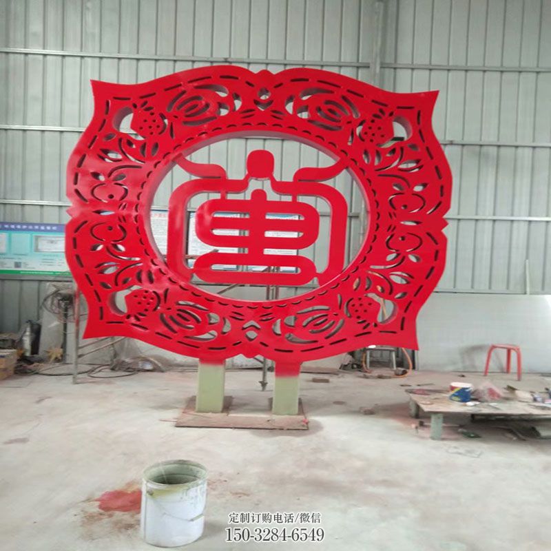 美陈雕塑批发-彩色种类-文化屏风雕塑