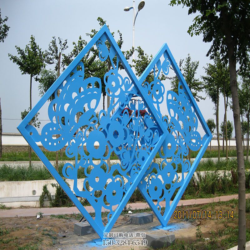 街景小品提供-户外小品-企业屏风雕塑