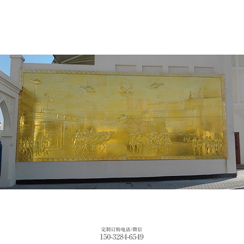 景区雕塑制作-立体景观-金属抽象影背墙雕塑