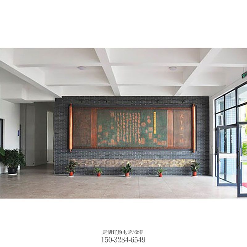 标识雕塑定制-城堡形式-影背墙雕塑工程