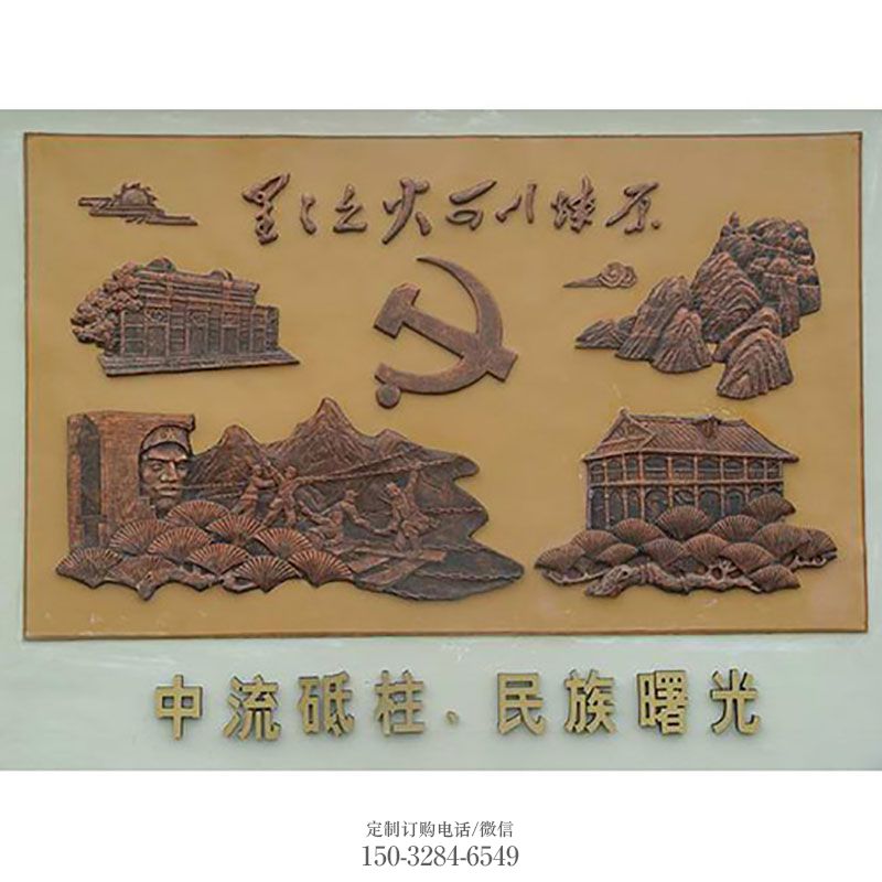 街景小品供求-小区构件-大型影壁墙雕塑公司