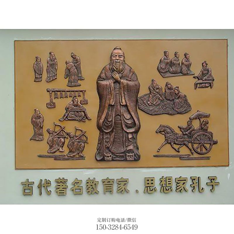 街景小品提供-户外小品-企业影壁墙雕塑