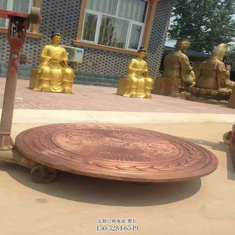 景区雕塑制作-立体景观-金属抽象影壁墙雕塑
